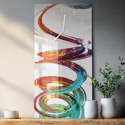 Vertikale Uhr Spiral