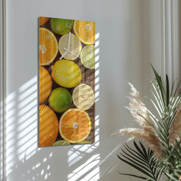 Vertikale Uhr Obst