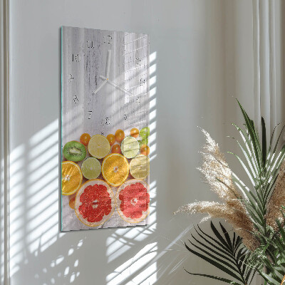 Vertikale Uhr Obst