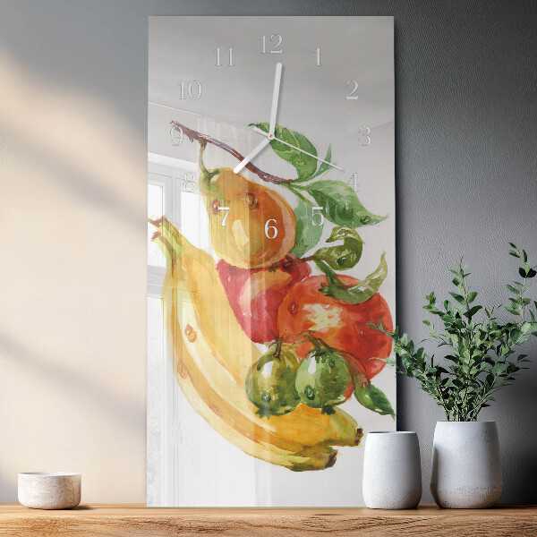 Vertikale Uhr Obst