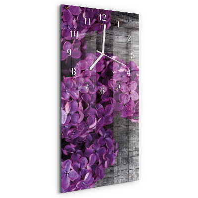 Vertikale Uhr Blumen