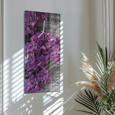 Vertikale Uhr Blumen