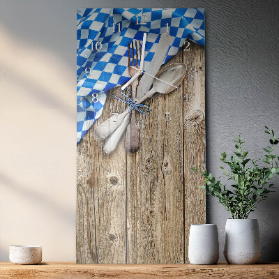 Vertikale Uhr Bayerische Holztafel