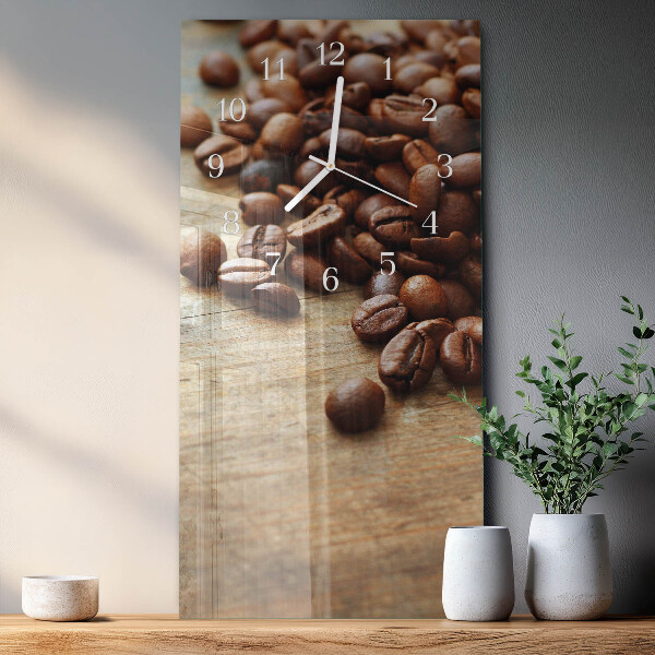 Vertikale Uhr Kaffeebohnen