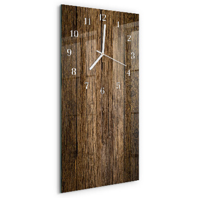Vertikale Uhr Holz