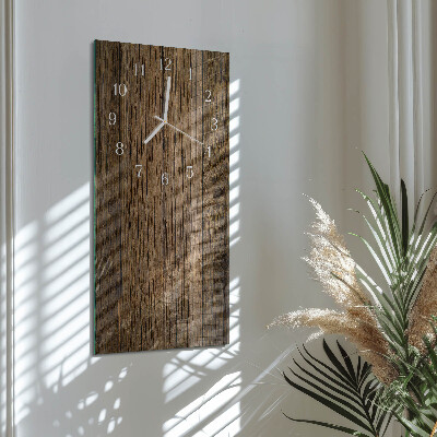 Vertikale Uhr Holz