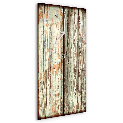 Vertikale Uhr Holzwand