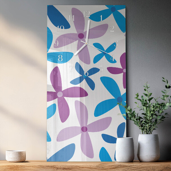 Vertikale Uhr Hawaiianische Blumen