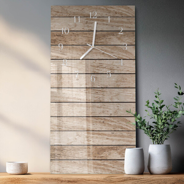 Vertikale Uhr Holz