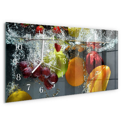 Horizontale Uhr Obst