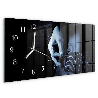 Horizontale Uhr Gitarrist