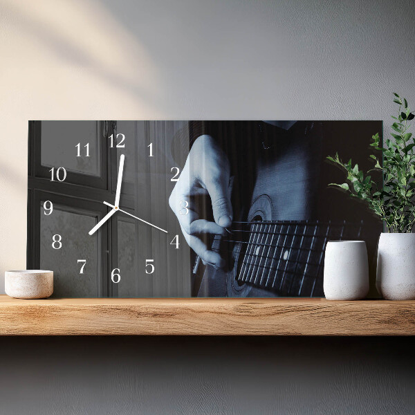 Horizontale Uhr Gitarrist