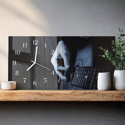 Horizontale Uhr Gitarrist