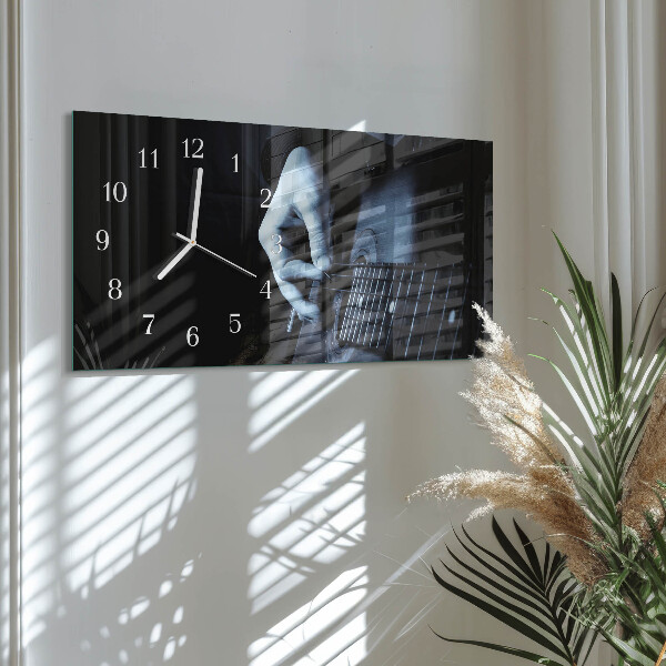 Horizontale Uhr Gitarrist