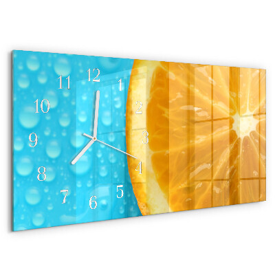 Horizontale Uhr Orange