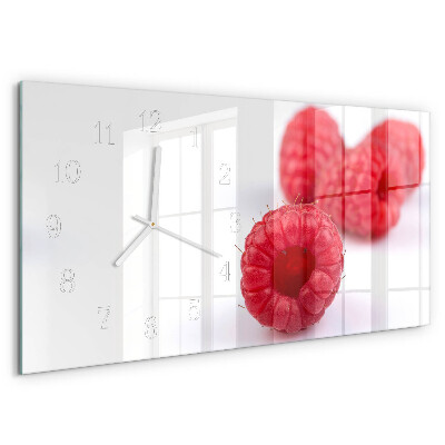Horizontale Uhr Himbeeren