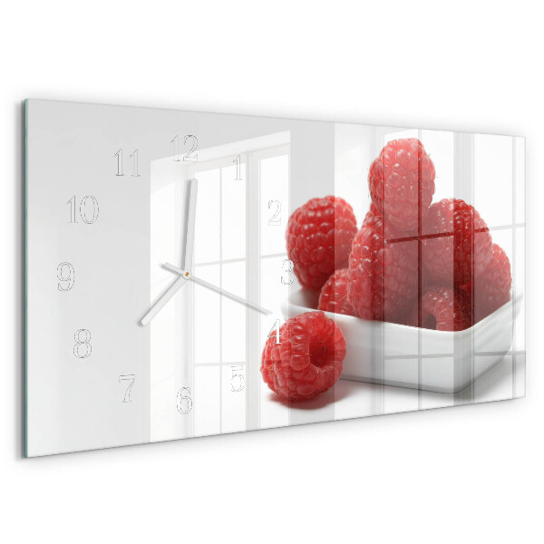 Horizontale Uhr Himbeeren
