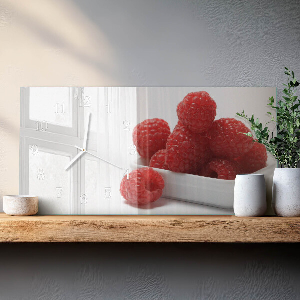 Horizontale Uhr Himbeeren