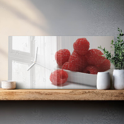 Horizontale Uhr Himbeeren