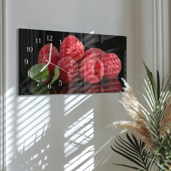 Horizontale Uhr Himbeeren