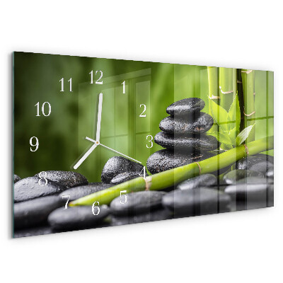 Horizontale Uhr Zen-Steine