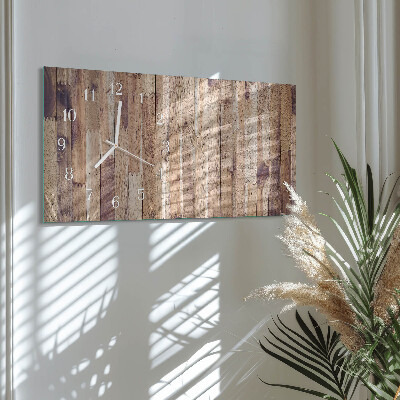 Horizontale Uhr Holzbretter