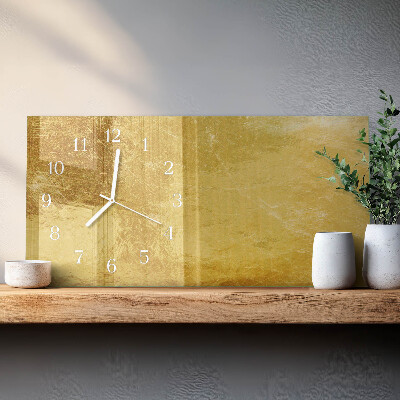 Horizontale Uhr Metallische Textur