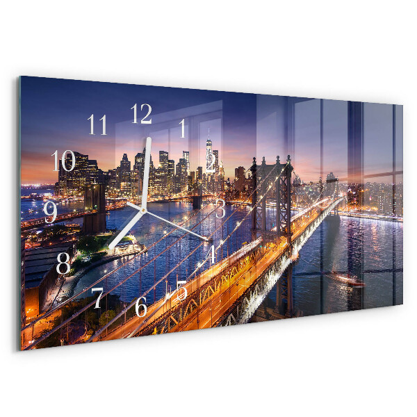 Horizontale Uhr New York