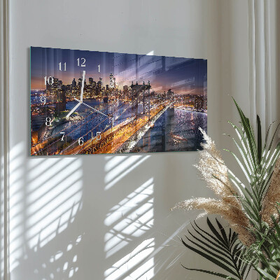 Horizontale Uhr New York