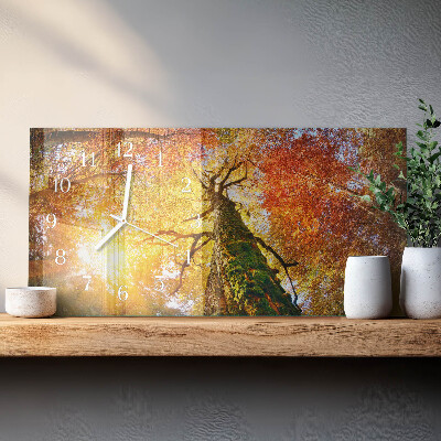 Horizontale Uhr Herbst