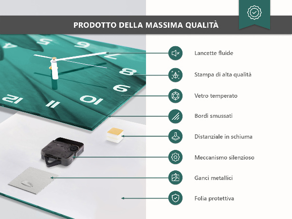 Horizontale Uhr Löwenzahn