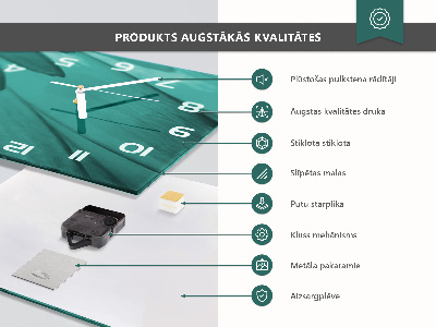 Horizontale Uhr Kaffee