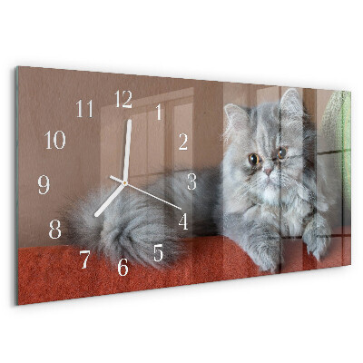 Horizontale Uhr Perserkatze