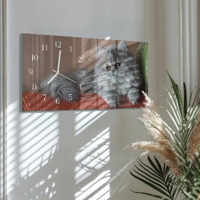 Horizontale Uhr Perserkatze