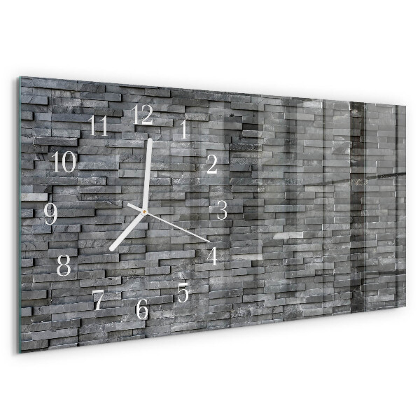 Horizontale Uhr Steinstruktur