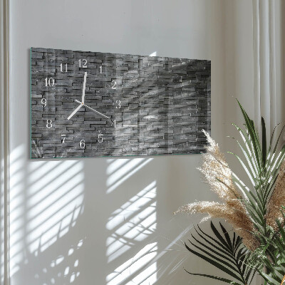 Horizontale Uhr Steinstruktur