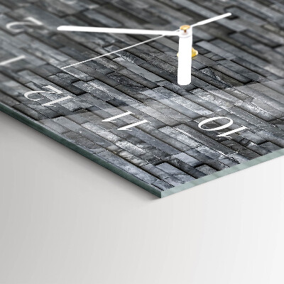 Horizontale Uhr Steinstruktur