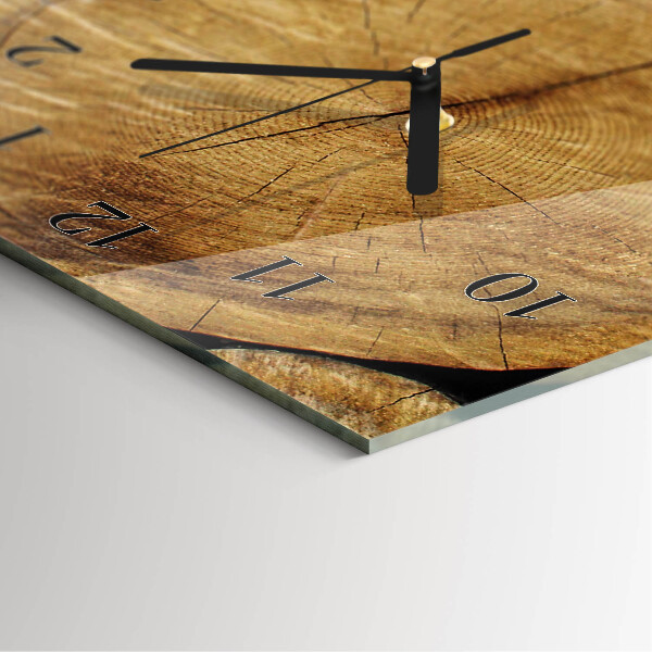 Vertikale Uhr Holz