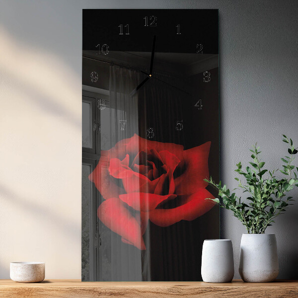 Vertikale Uhr Rose