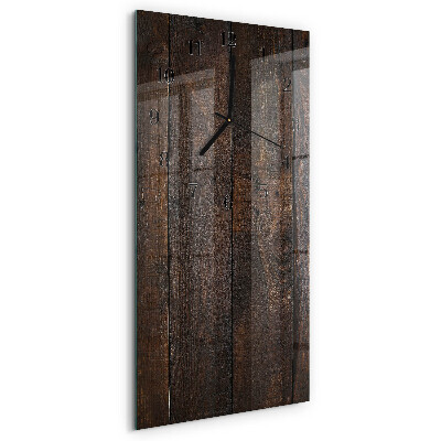 Vertikale Uhr Holz