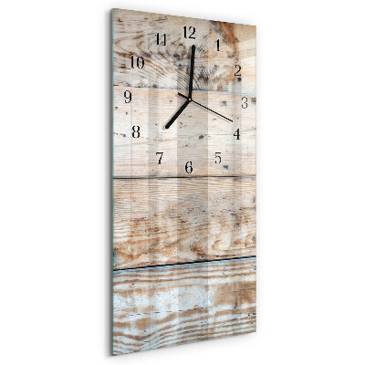 Vertikale Uhr Holz