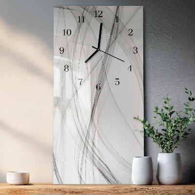 Vertikale Uhr Vorhang