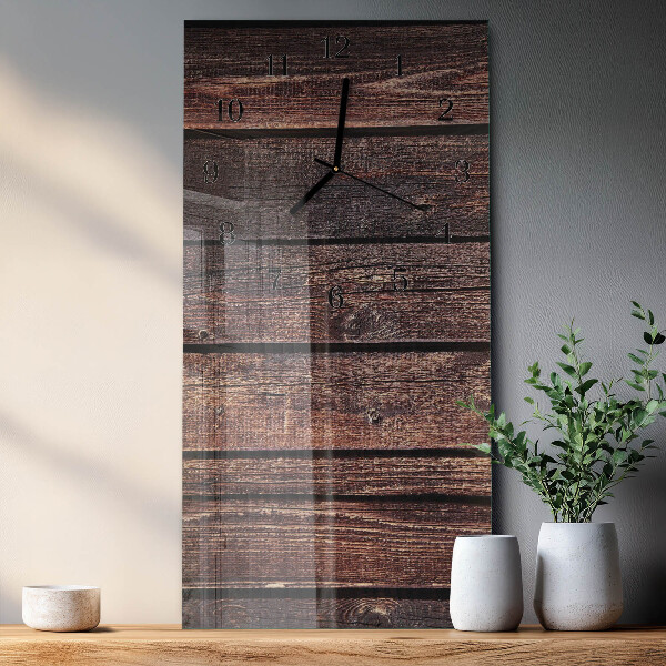 Vertikale Uhr Holz