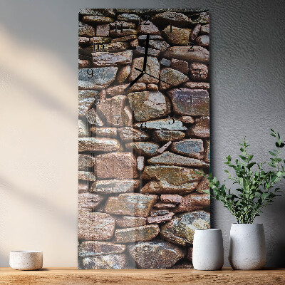 Vertikale Uhr Steinmauer