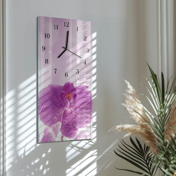 Vertikale Uhr Orchidee