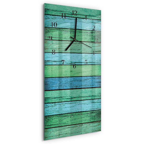 Vertikale Uhr Holz