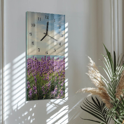 Vertikale Uhr Blumen