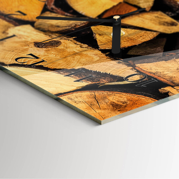Vertikale Uhr Holz