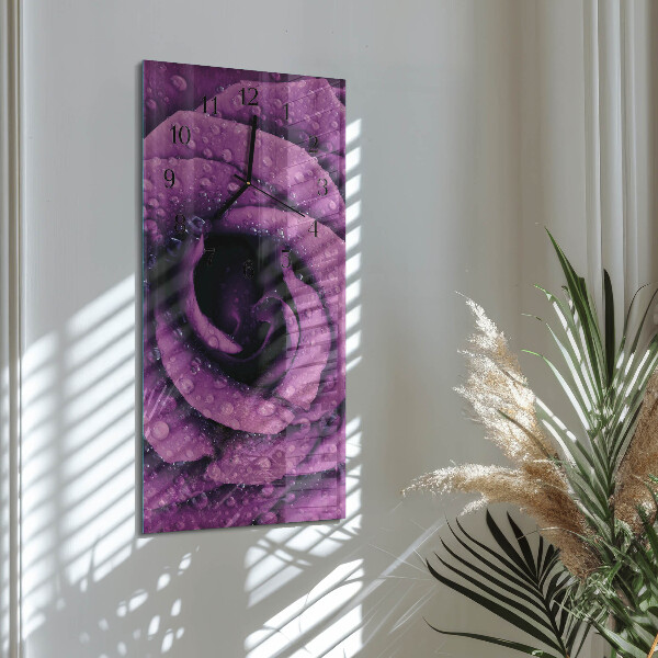 Vertikale Uhr Rose