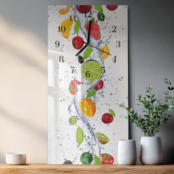 Vertikale Uhr Obst
